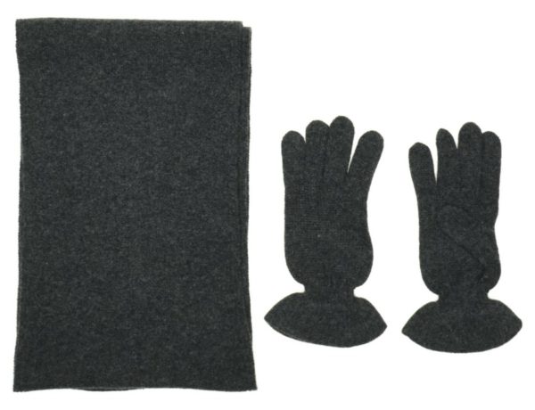 Комплект шарф и перчатки  ангора;нейлон;шерсть